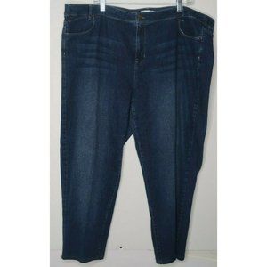 J. Jill Slim Boyfriend Straight Leg Jeans Dark Wash Womens Plus Size 22 HighRise